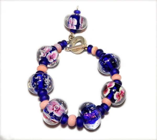 Blue Beads Bracelet